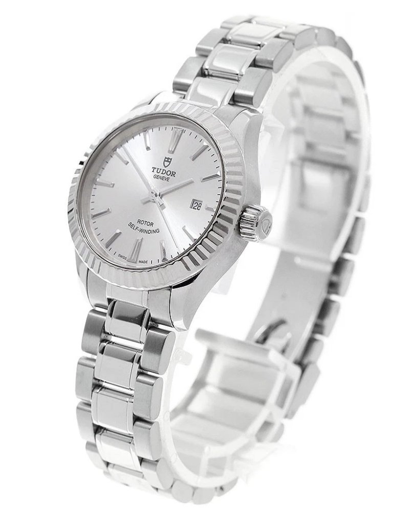Tudor Style 12110 Date Silver Dial Automatic Ladies Watch955757